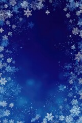 Fototapeta premium Winter Snowflake Border