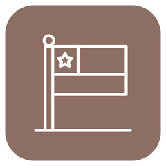 Flag icon vector image. Can be used for Volleyball.