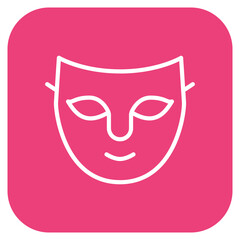 Mask icon vector image. Can be used for Volleyball.
