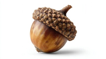Acorn cap isolated on white background