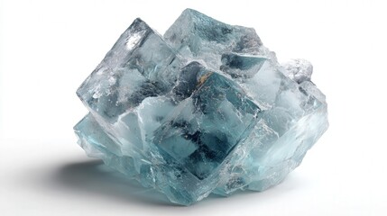 Obraz premium Arctic crystal chip isolated on white background