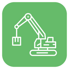 Demolition Crane icon vector image. Can be used for Construction Tools.