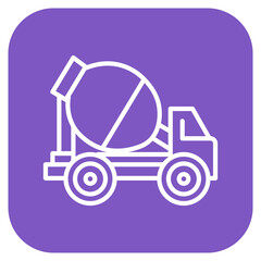Concerete Mixer icon vector image. Can be used for Construction Tools.