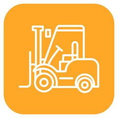 Forklift icon vector image. Can be used for Construction Tools.