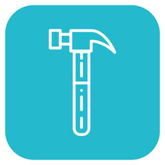 Hammer icon vector image. Can be used for Construction Tools.