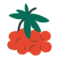 Cartoon Bunch of Red Berries