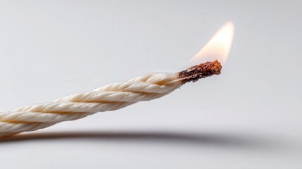 Candle wick isolated on white background