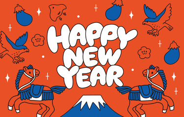 2026年馬年の年賀状バナー