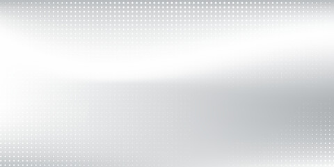 Dot silver foil background with metal mirror texture. Chrome gradient surface with light gloss modern abstract simple art