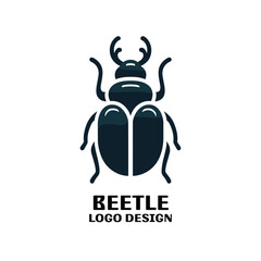 Fototapeta premium Beetle Vector Logo Design