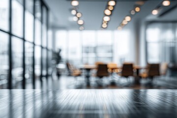 Blurred modern office interior