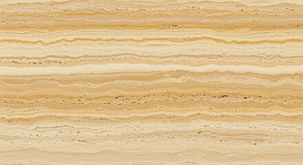 Horizontal beige travertine surface with layered natural stone texture and subtle brown, orange, and cream mineral striations
