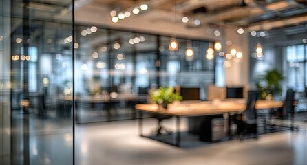 Blurred modern office interior (1)