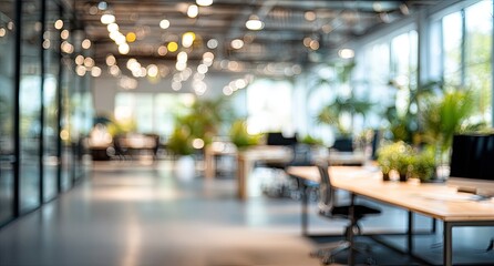 Blurred modern office interior (1)