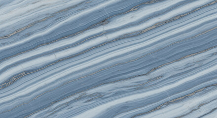 Obraz premium Elegant blue marble texture with natural veining and fluid stripes for interior design and decorative surfaces