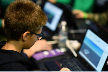 Future programmer testing new game device