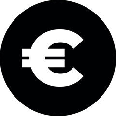 euro vector flat icon