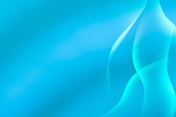 Illustration in the style of wave-shaped patterns with blue gradient for online work and presentations