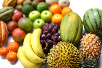 Natural Healthy Fruits Background Design.
