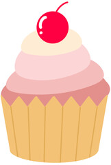 cupcake with cherry