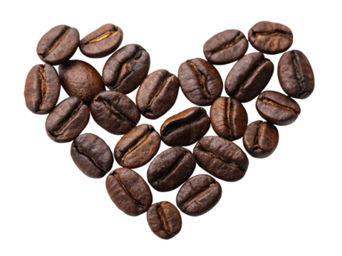 Coffee Bean Heart Aroma and Warmth in Every Grain