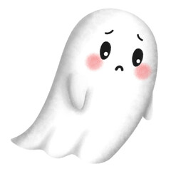 cute little ghost halloween party october clipart png transparent illustration
