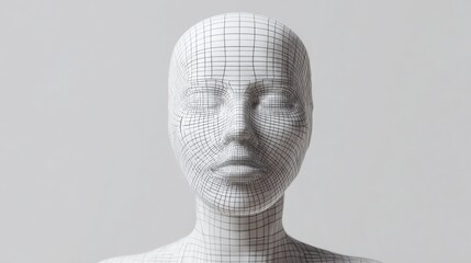 Profile of a man's head representing the emotional network and connections in a creative and abstract visual form