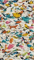 Obraz premium art piece with bold splatters and dripping paint against textured canvas