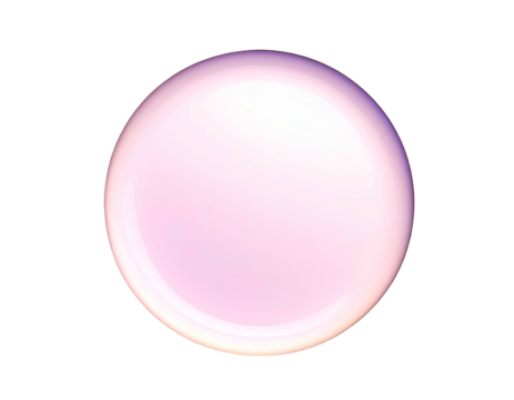 Isolated, luminous sphere with gradient shading, set against stark black background
