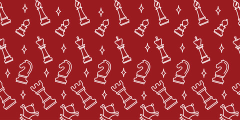 background pattern of chess pieces. matches and championships.