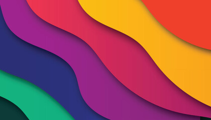 Orange abstract background. Minimal pattern. Vibrant gradient geometric lines. Modern design.