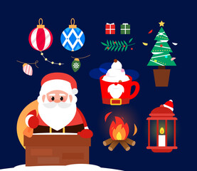 Winter Element Object Illustration Set