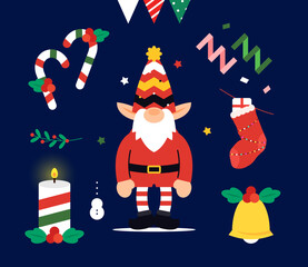 Winter Element Object Illustration Set