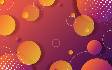 Orange abstract background. Minimal pattern. Vibrant gradient geometric lines. Modern design.