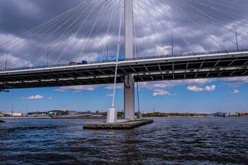 Fototapeta premium Bridges of St. Petersburg in Russia.