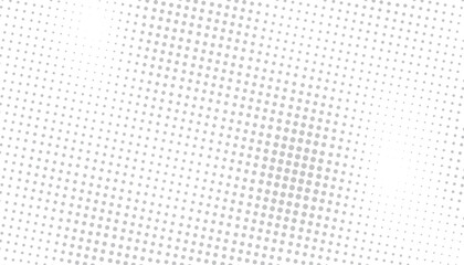 Abstract halftone wave dotted background. Futuristic twisted grunge pattern, dot, circles. Vector modern optical pop art texture.