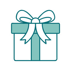 Classic Gift Box With Ribbon Icon for Web and Graphic Design