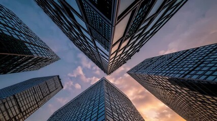 sunset cityscape glow, cinematic cityscape during sunset featuring glowing facades and deep shadows - Powered by Adobe