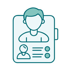 Coach Profile Icon for Web and Graphic Design