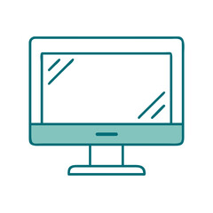 Desktop Screen Icon for Web and Graphic Design