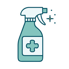 Disinfectant Spray Icon for Web and Graphic Design