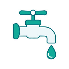 Faucet Icon for Web and Graphic Design