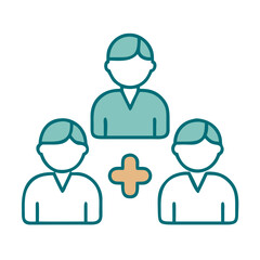 Healthcare Team Icon for Web and Graphic Design