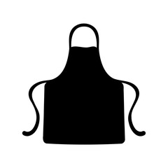 Simple Black Apron Graphic for Cooking and Cleaning Protection in the Kitchen