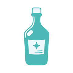 Liquor Bottle Icon for Web and Graphic Design