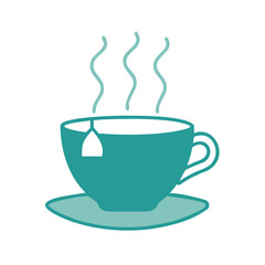Tea Cup with Steam Icon for Web and Graphic Design