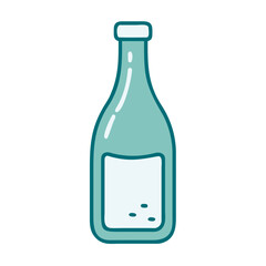 Wine Bottle Icon for Web and Graphic Design