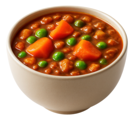 White ceramic bowl holding creamy tomato soup with a swirl of cream and a sprinkle of chopped chives on top.