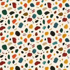 seamless pattern autumn morandi colors background 