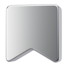 Simple 3D Metallic Social Media Bookmark